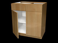 2 Door 2 Drawer Cabinet