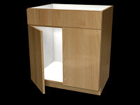 2 Door Sink with False Front